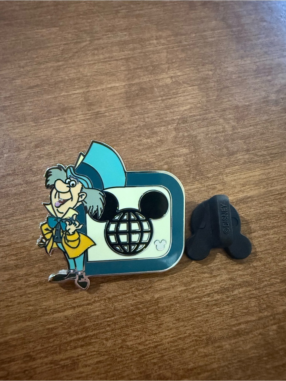 Disney mad hatter hidden Mickey chaser pin